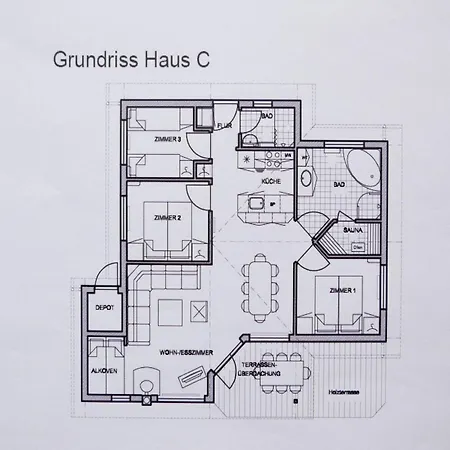 Spa-ferienhaus Mit Zwei Fluegeln アパート *